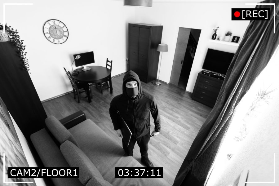 House,Robbery,-,Burglar,Captured,On,Surveillance,Security,Camera,In
